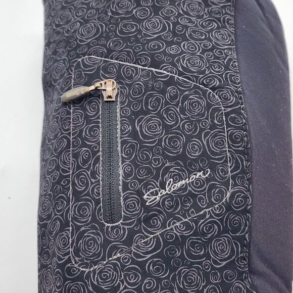 SALOMON Uma Trois Waterproof Knee-High Stretch Boots Black Zip Black - Picture 6 of 9